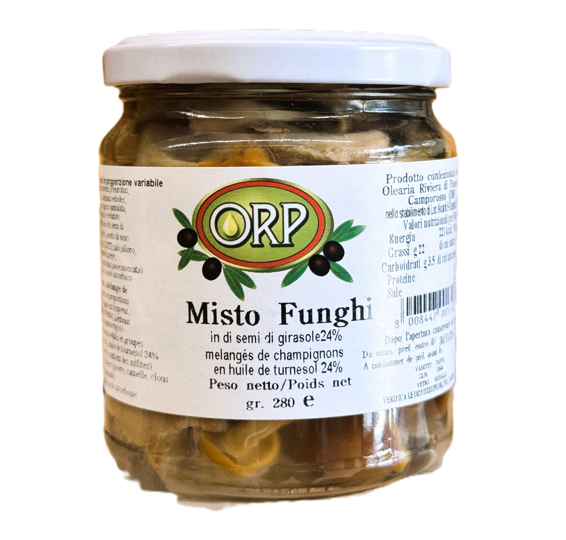 Misto funghi in olio di oliva