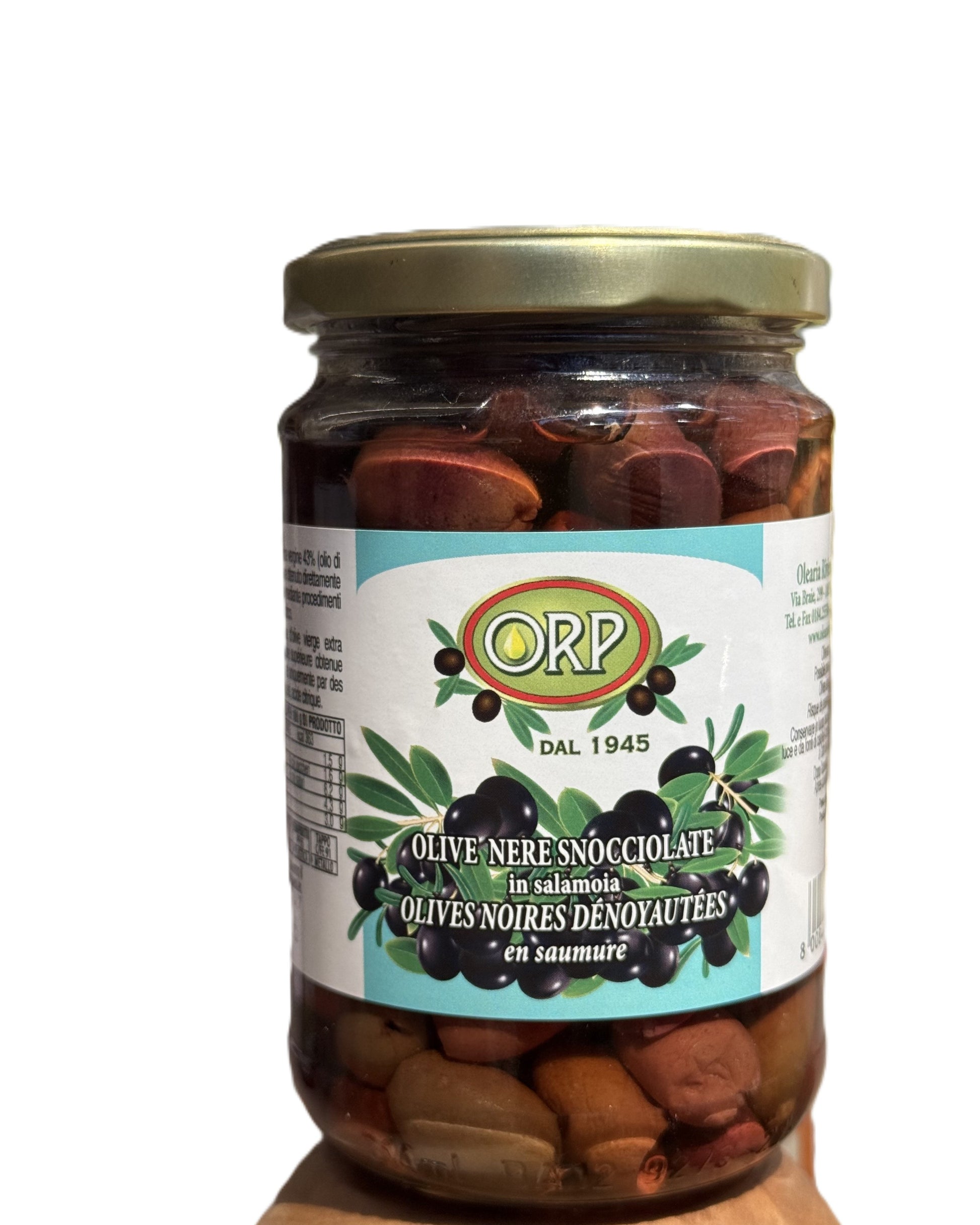 Olive Nere snocciolate in salamoia - Vaso