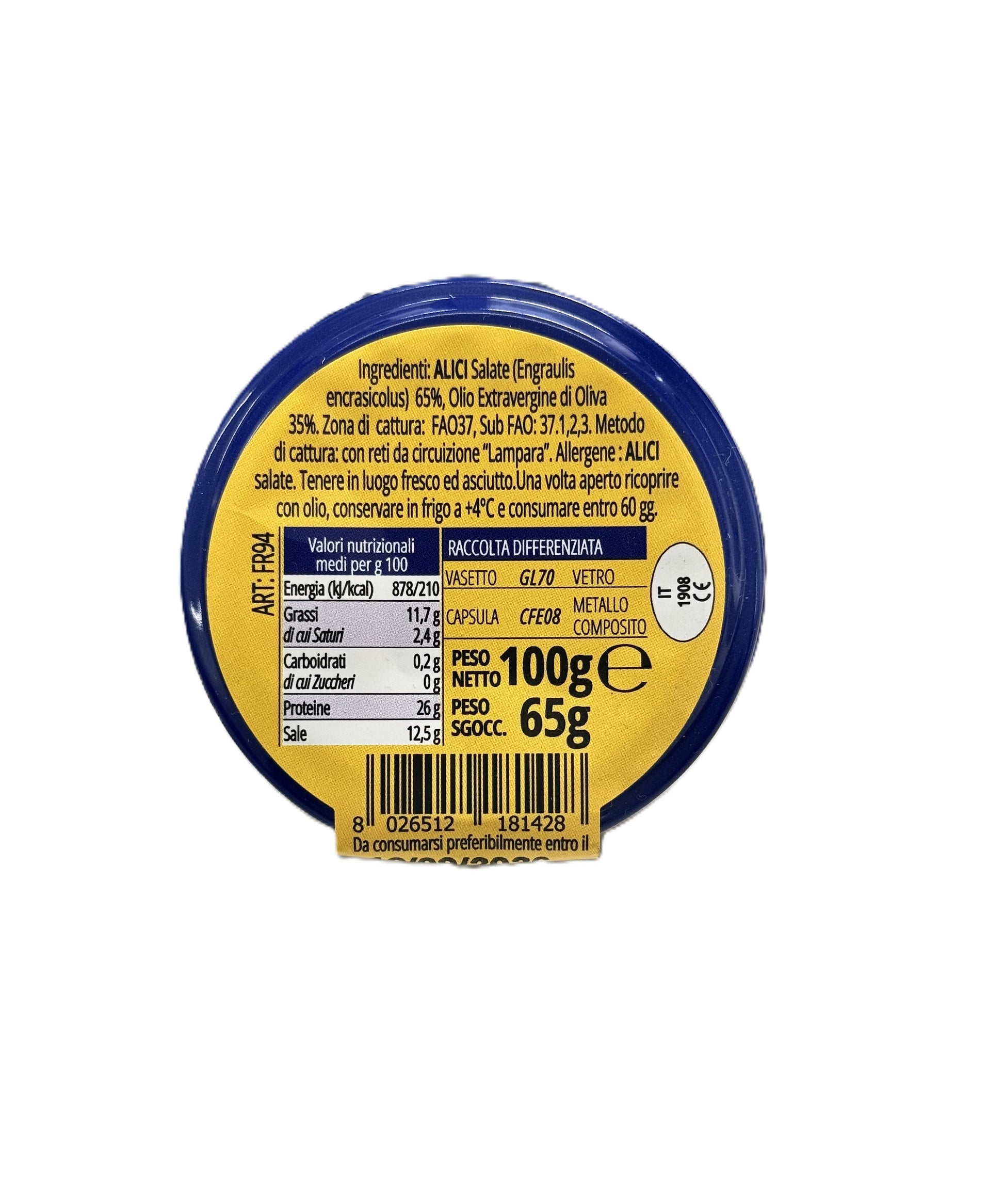 Filetti di acciughe reale