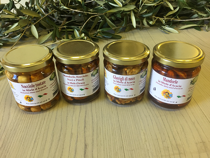 Noci / Mandorle / Nocciole – in miele di acacia