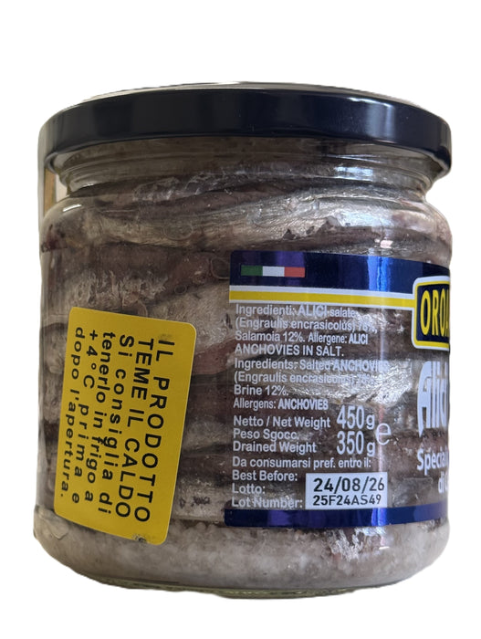 Salted anchovies 