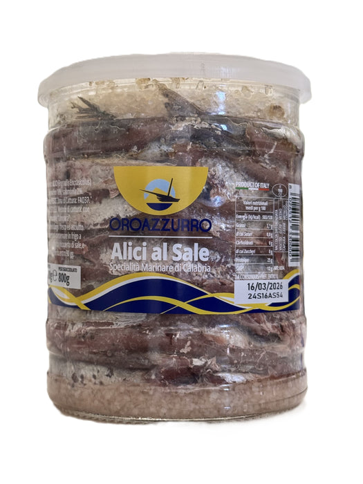 Salted anchovies 