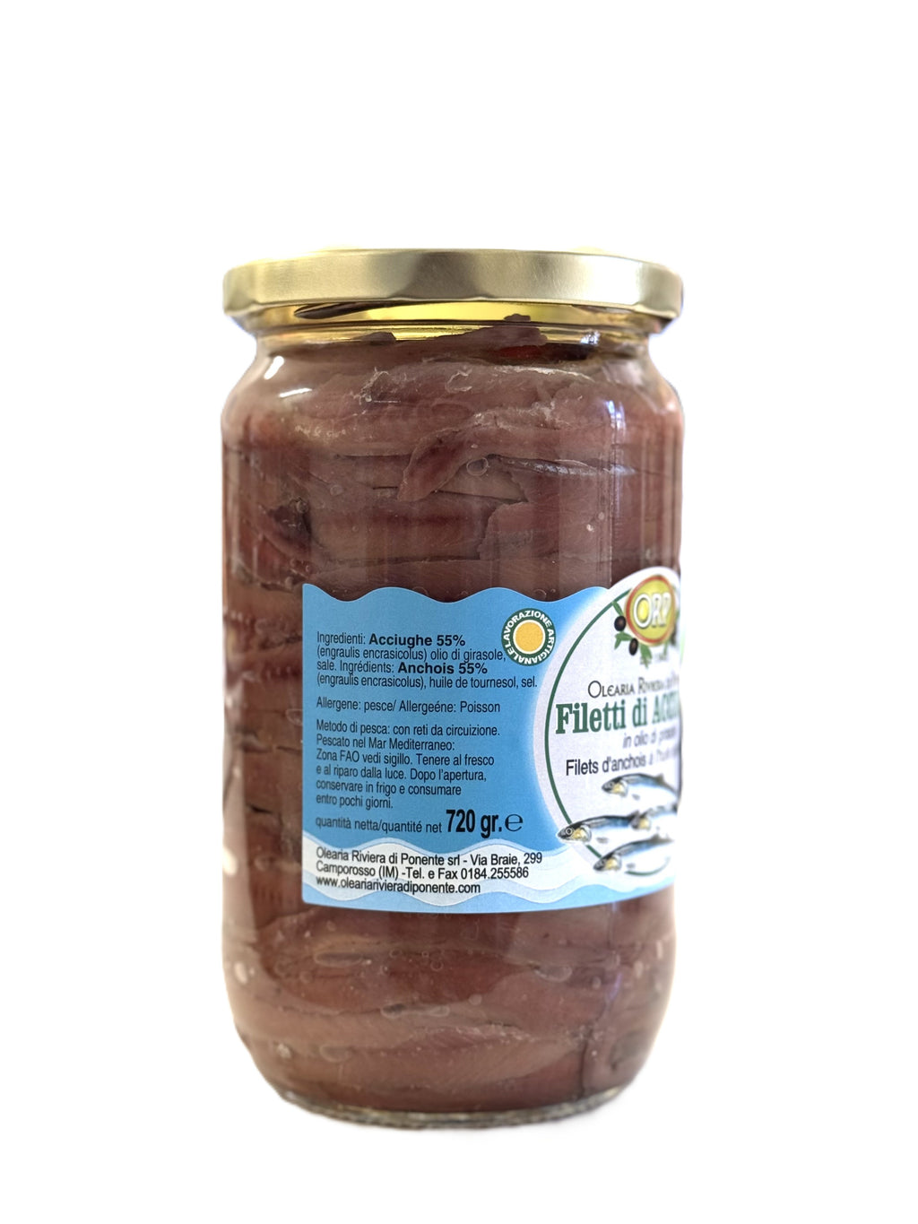 Filets d'anchois - 212 gr / 720 gr.
