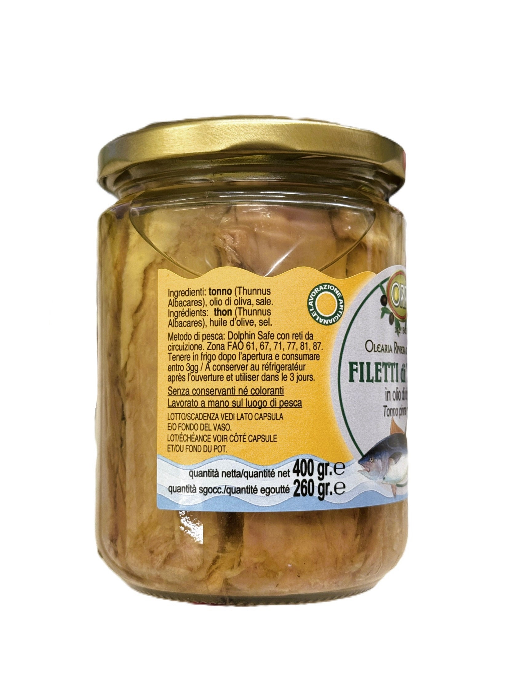 Filets de thon à l'huile d'olive - 150gr / 400gr
