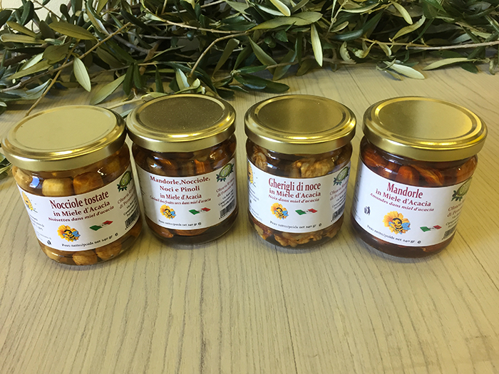 Walnuts / Almonds / Hazelnuts – in acacia honey