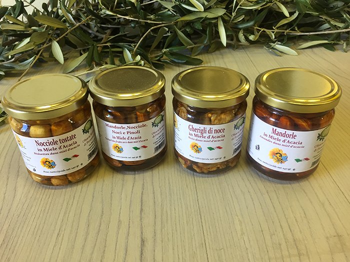 Noci / Mandorle / Nocciole – in miele di acacia - 230 gr.