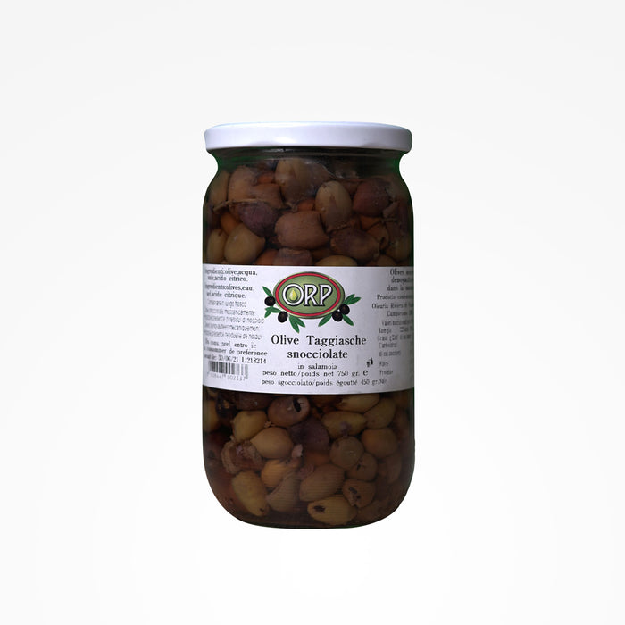 Olives Taggiasca dénoyautées en saumure - 180gr / 450gr / 5kg