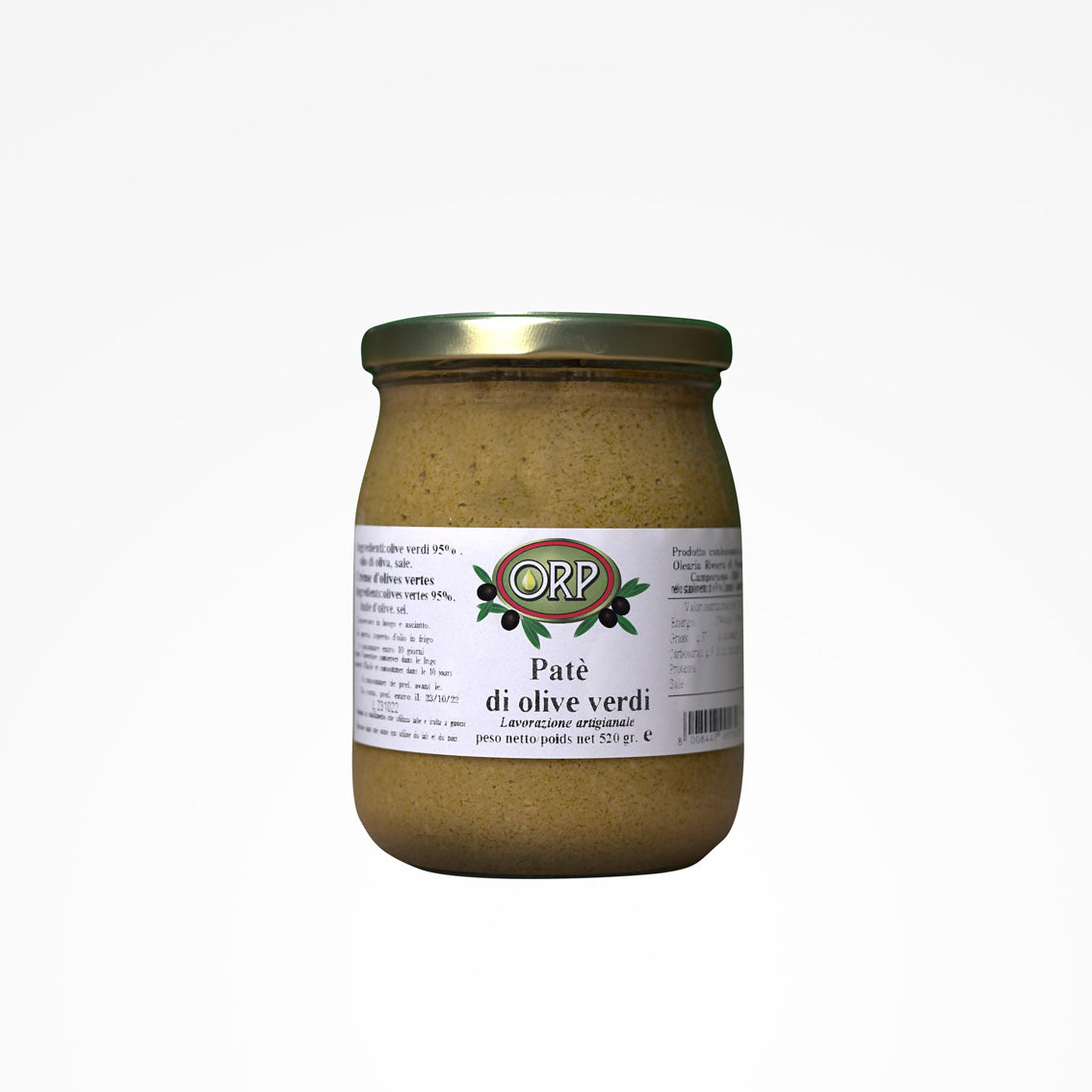 Pâté aux olives vertes - 130gr / 650gr.