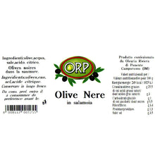 Load image into Gallery viewer, Black Olives In Brine - Bag Of 250/450 Gr
