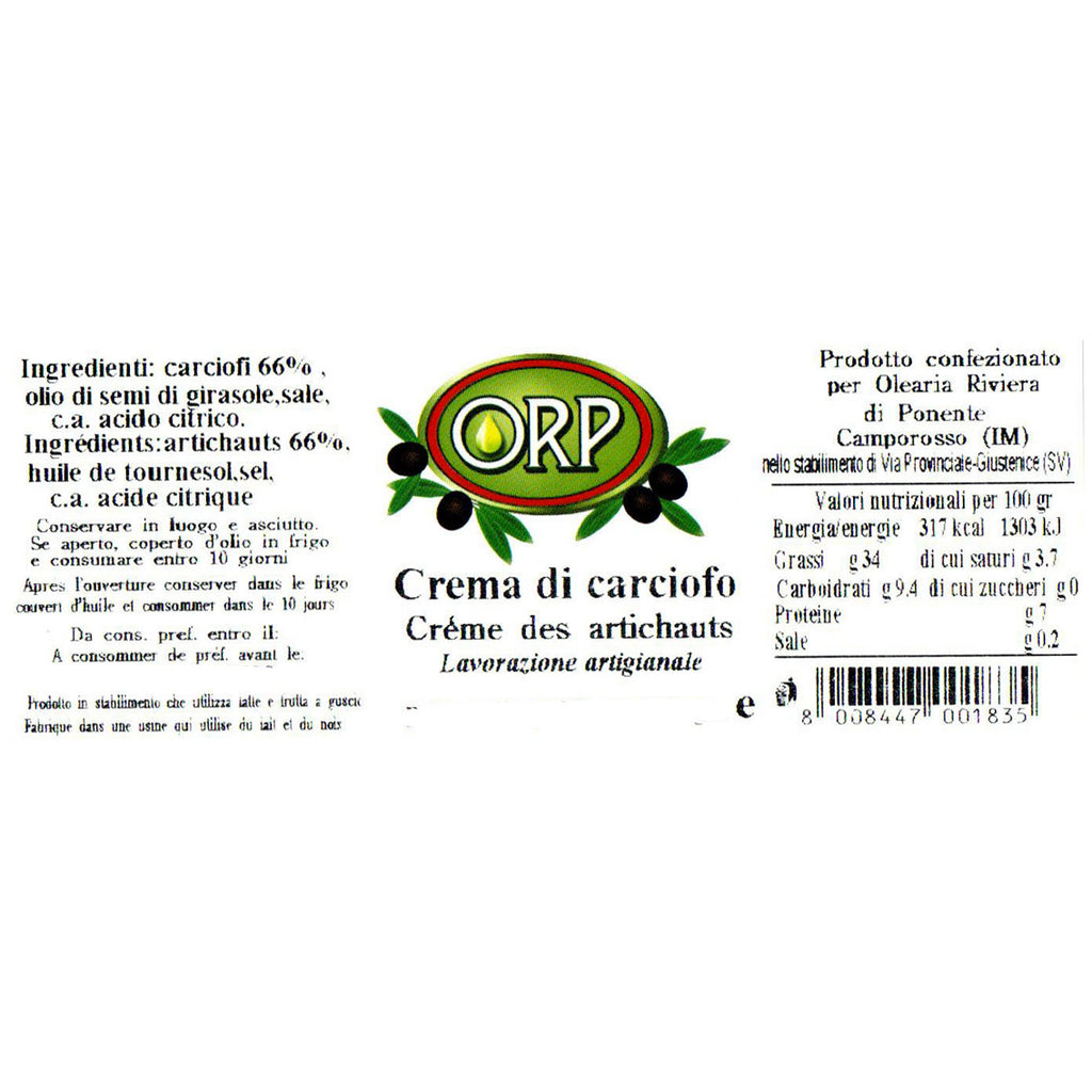 Crème d'artichauts - 180 g