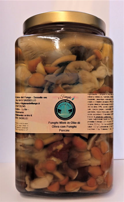 Mixed mushrooms in olive oil - 280gr / 1kg / 1,5Kg