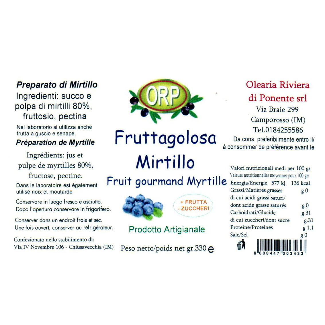 Fruit gourmand - 330 gr.