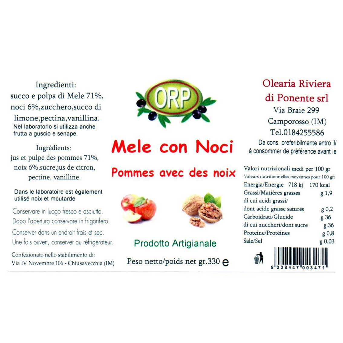 Confitures et marmelades - 346 gr.