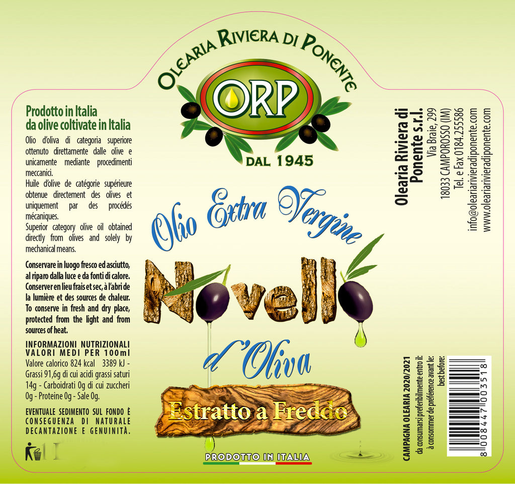 Olio Extravergine di oliva "Novello"