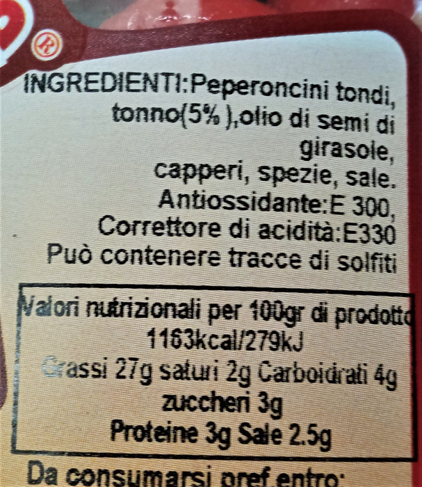 Peperoni farciti  - 2.9 kg.