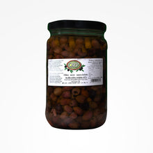 Load image into Gallery viewer, Pitted black olives in extra virgin oil - 270g / 1Kg jar
